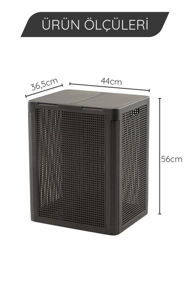 SmartDuo İki Bölmeli Çamaşır Sepeti 84Lt.