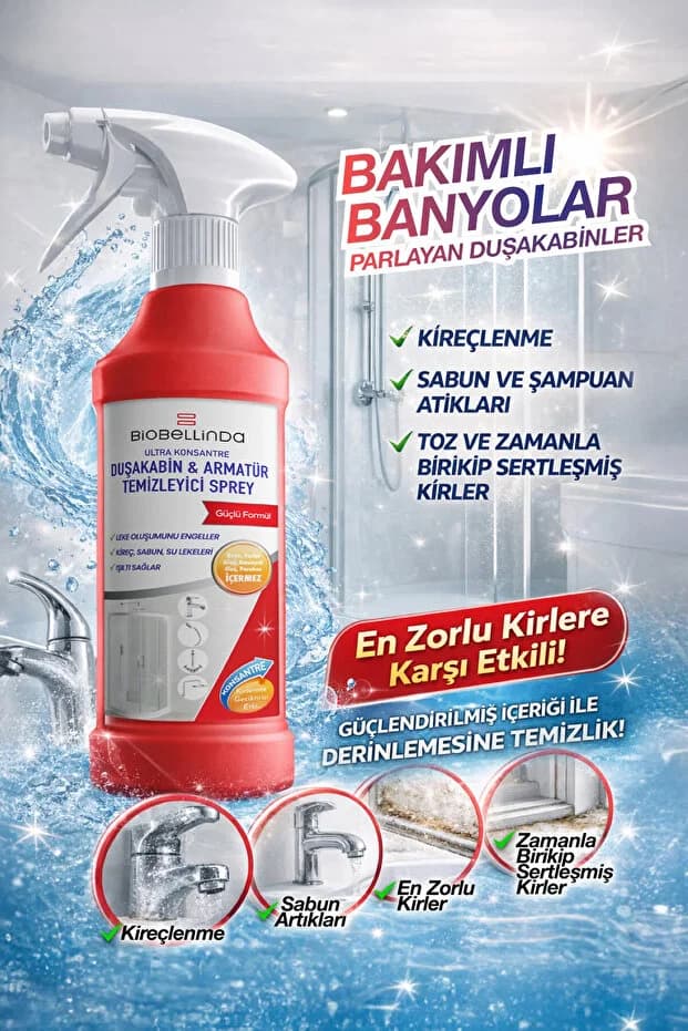 Duşakabin & Armatür Temizleyici Sprey 450 ml