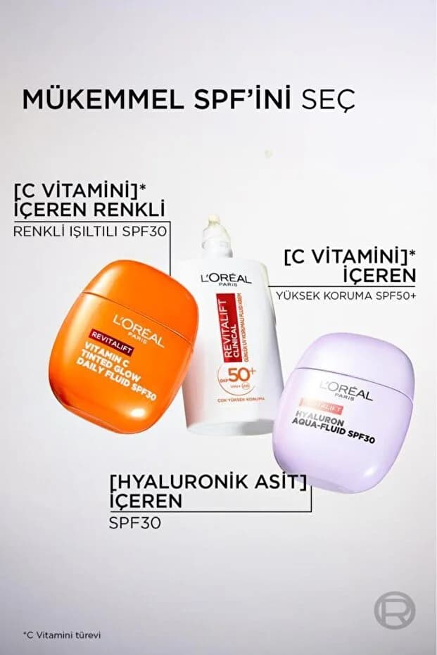 Revitalift Clinical C Vitamini İçeren Renkli Işıltılı Nemlendirici Krem SPF30 40ml