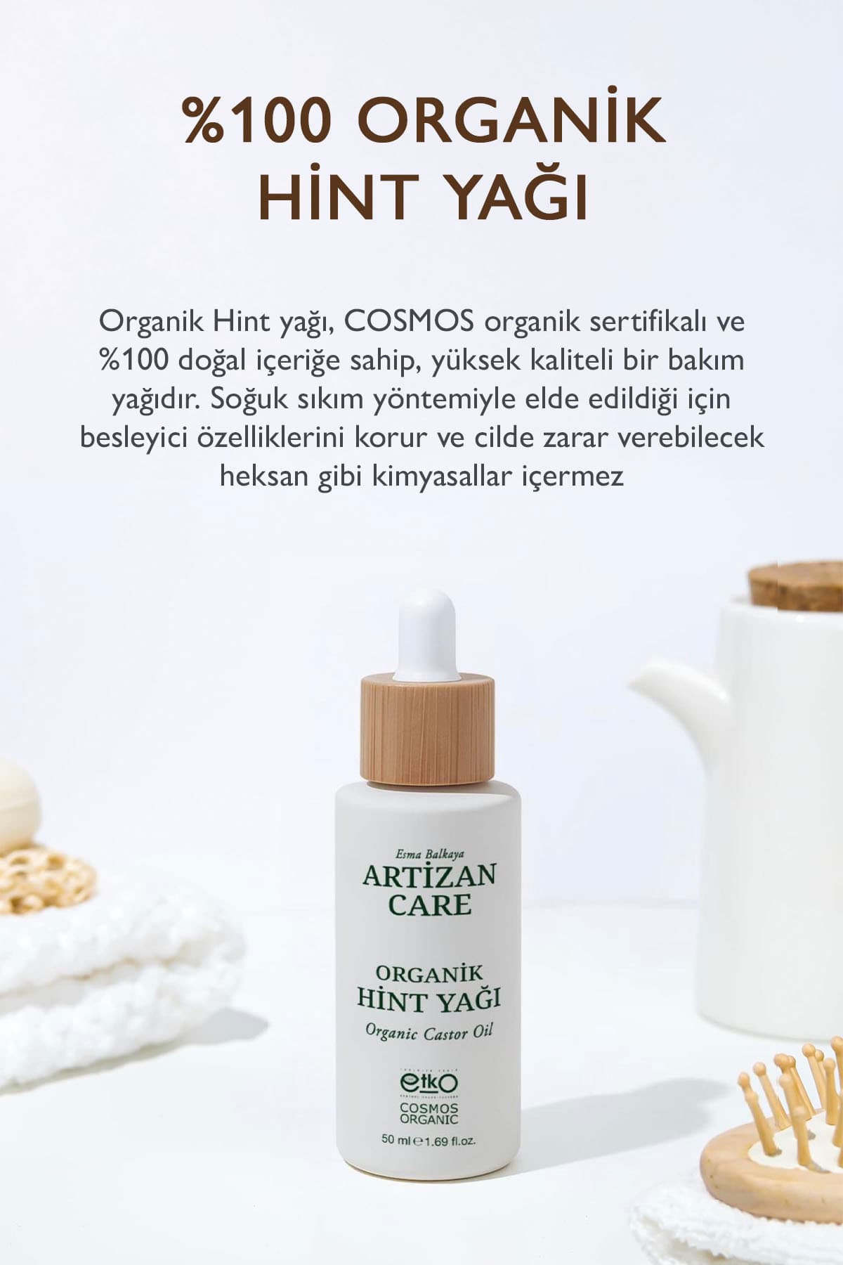 Esma Balkaya Artizan Care Organik Hint Yağı