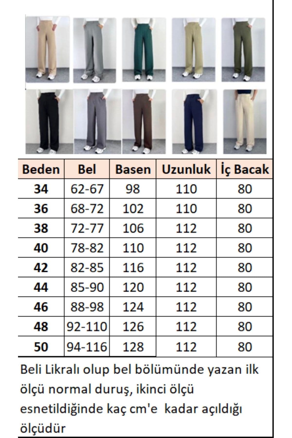 Line Kadın Likralı Cırt Kapama Siyah Palazzo Pantolon