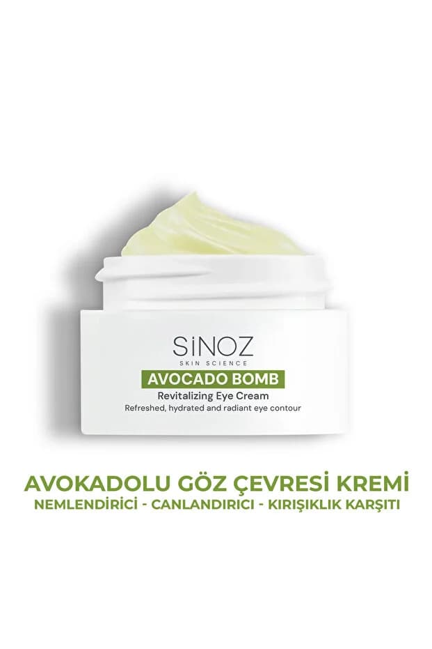 Avokado Bomb Göz Çevresi Bakım Kremi - Nemlendirici Canlandırıcı Kırışıklık Karşıtı 15 ML