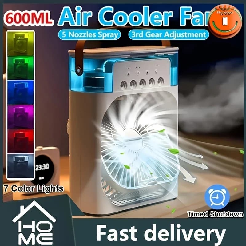 Egonex Taşınabilir Vantilatör Su Soğutmalı Masaüstü Usb Fan