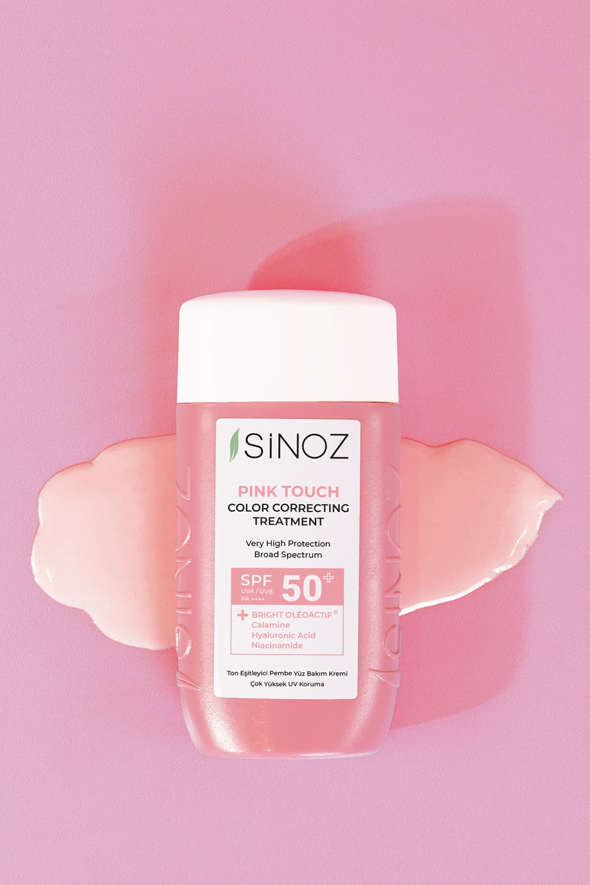 Pink Touch Anında Ton Eşitleyici Onarıcı Nemlendirici Pembe Yüz Güneş Kremi Spf50