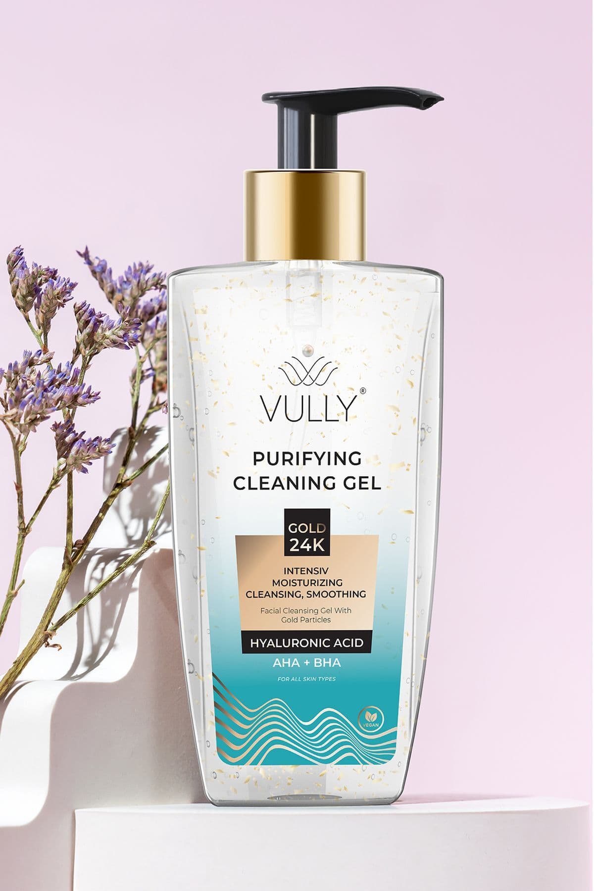 24k Altın Parçacıklı Arındırıcı Nemlendirici Gözenek Sıkılaştırıcı Yüz Temizleme Jeli 200 Ml