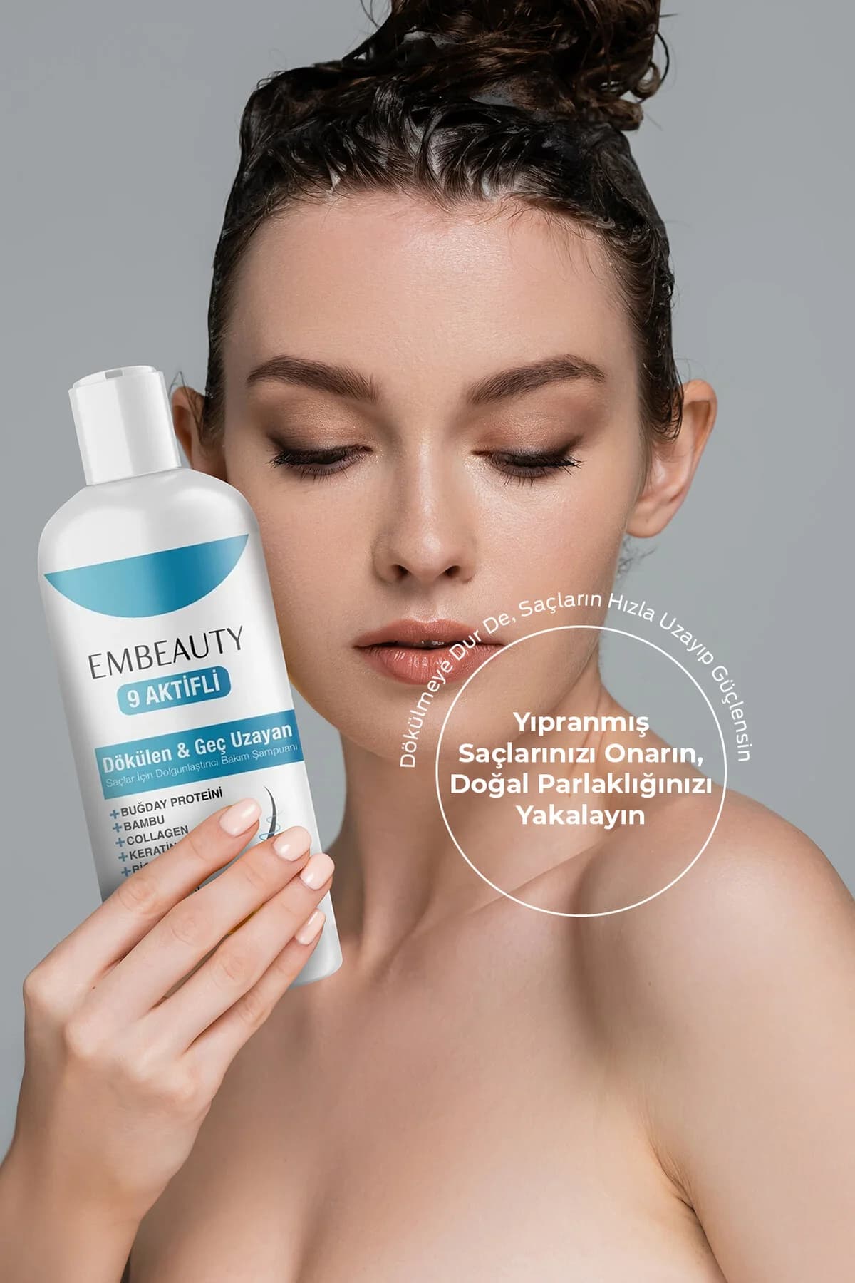 Kolajen Ve Keratin Saç Dökülmesine Karşı Hızlı Sac Uzatan Dolgunlaştırıcı Onarıcı Besleyici Şampuan