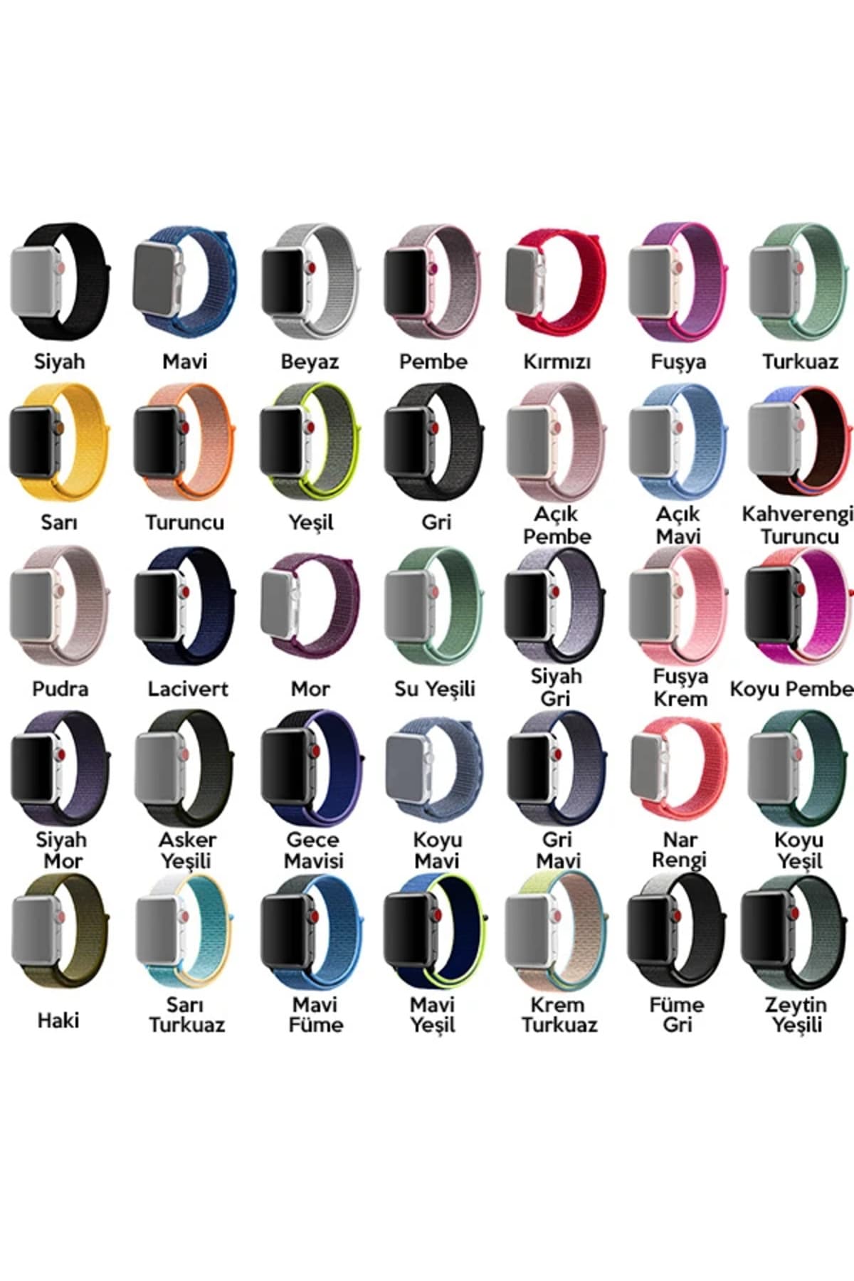 Ally Apple Watch 7-8 45mm 6-5-4 44mm Watch Ultra 49mm Kayış Kordon Spor Loop 3-2-1 - GMS6924-5659
