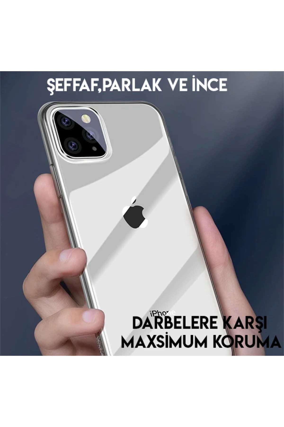 Simplicity Series iPhone 11 Pro Max 6.5 Kılıf Şeffaf Gel Silikon Kılıf-(5775) - GMS3825-7390