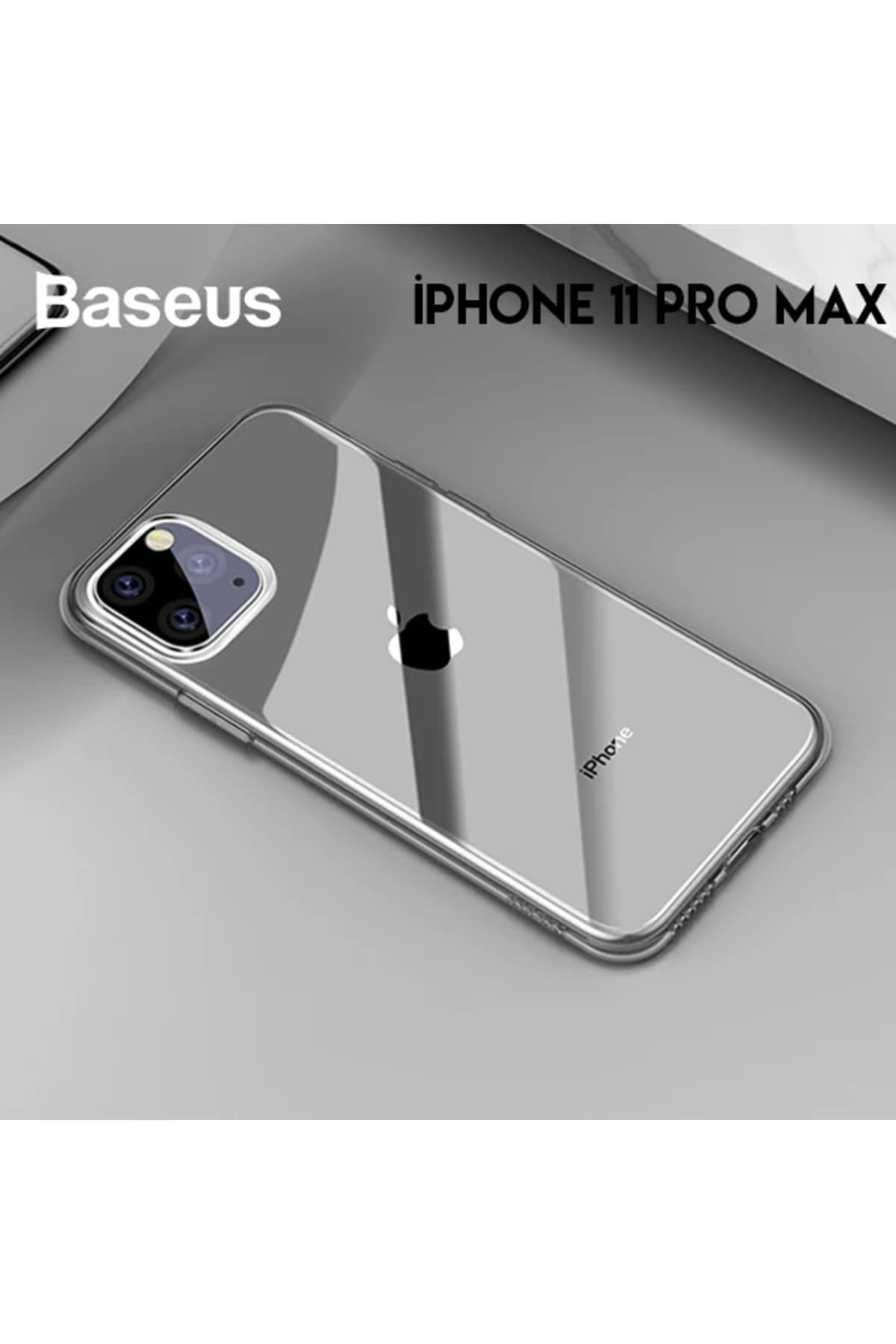Simplicity Series iPhone 11 Pro Max 6.5 Kılıf Şeffaf Gel Silikon Kılıf-(5775) - GMS3825-7390