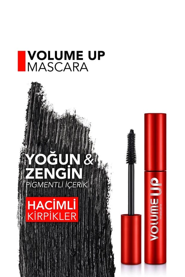 Volume Up Mascara Yoğun Hacim ve Lifting Etkili Kat Kat Uygulanabilir Maskara