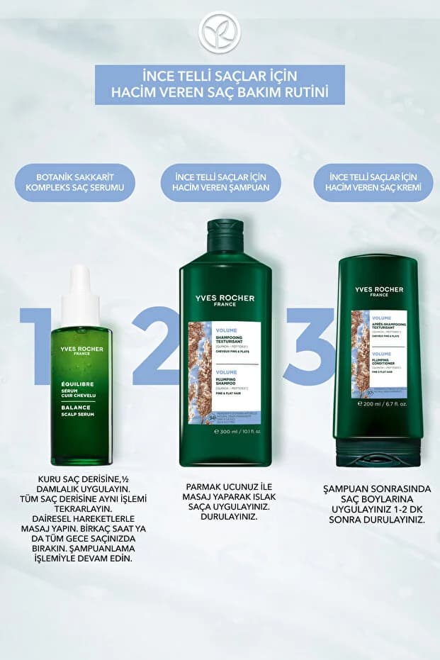 Hacim Veren Şampuan - İnce Telli Saçlar / Volume - SLS,SLES içermez, Vegan -300ml