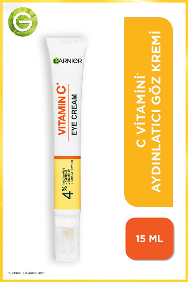 C Vitamini Aydınlatıcı Göz Kremi (Niasinamid + Kafein)