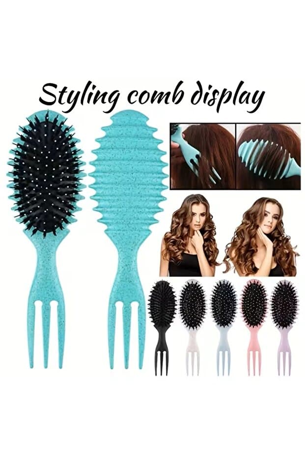 Magical Curl Saç Fırçası - Kıvırcık Tarağı Krem