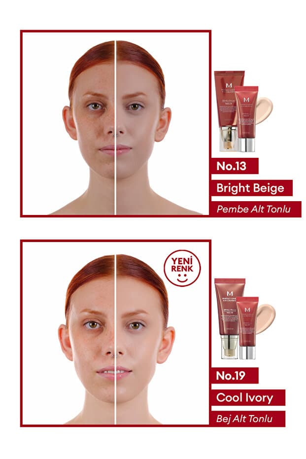 Mükemmel Kapatıcı, Çok Fonksiyonlu BB MISSHA M Perfect Cover BB Cream Ex SPF42PA+++ No.21 20ml