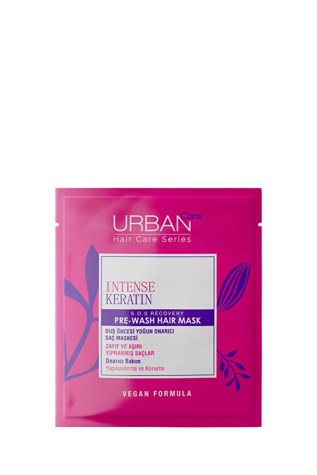 Intense Keratin Zayıf ve Yıpranmış Saçlara Özel Onarıcı Duş Öncesi Saç Bakım Maskesi-vegan-50ml