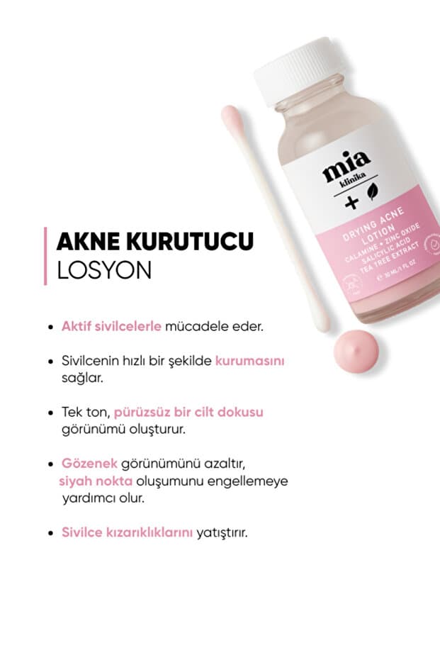 Akne Karşıtı Sivilce Kurutucu Losyon