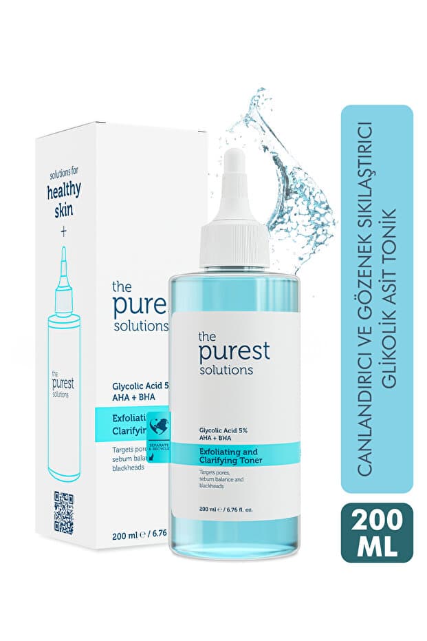Canlandırıcı ve Gözenek Sıkılaştırıcı Glikolik Asit Tonik 200 ml