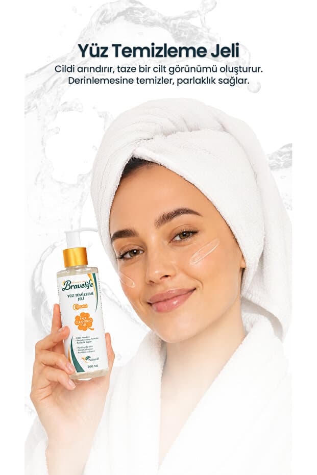 Leke Karşıtı Gözenek Sıkılaştırıcı Aloe Vera Aydınlatıcı Jel-C vitamini Serum-Keten Tohumu