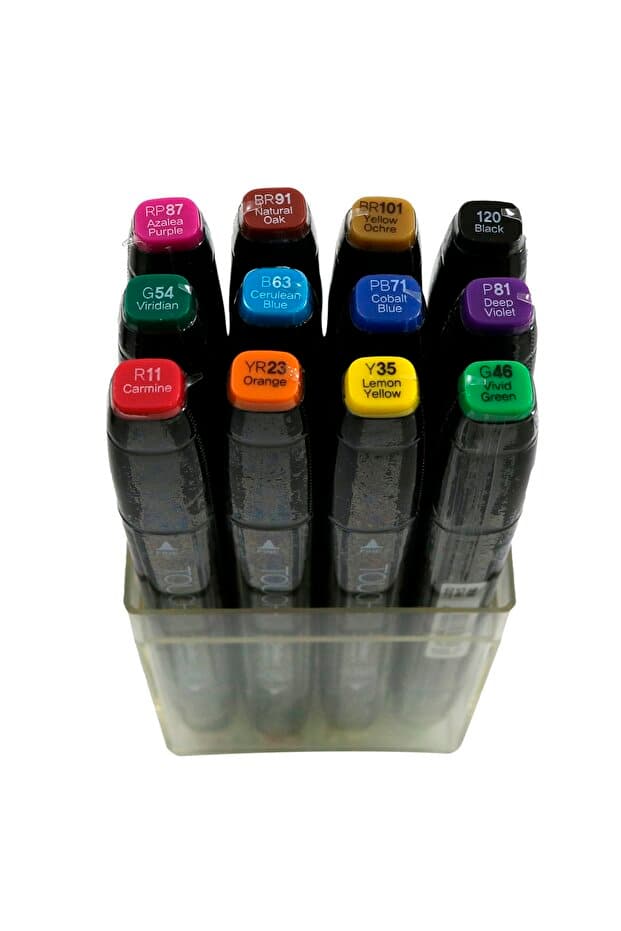ShinHan Art 12 li Marker Set Main Colors TOUCH Twin Markers 138333
