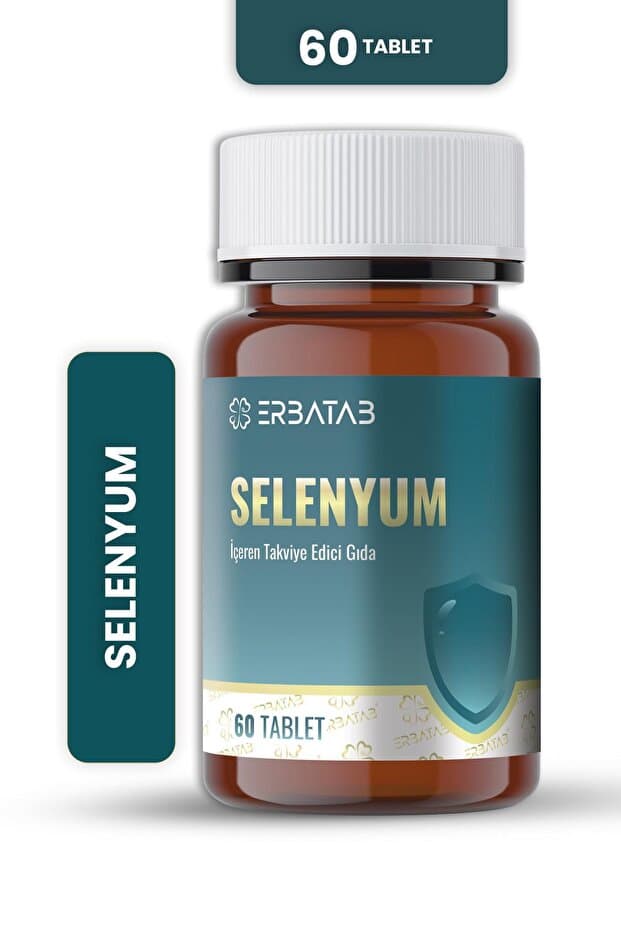 Selenyum 200 Mcg 60 Tablet L-Selenometionin İçeren Takviye Edici Gıda