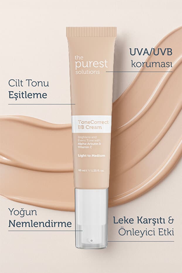 Lekeli Ciltler İçin Cilt Tonu Eşitleyici BB Krem, SPF 50+ 40 ml – Açık / Orta Ton