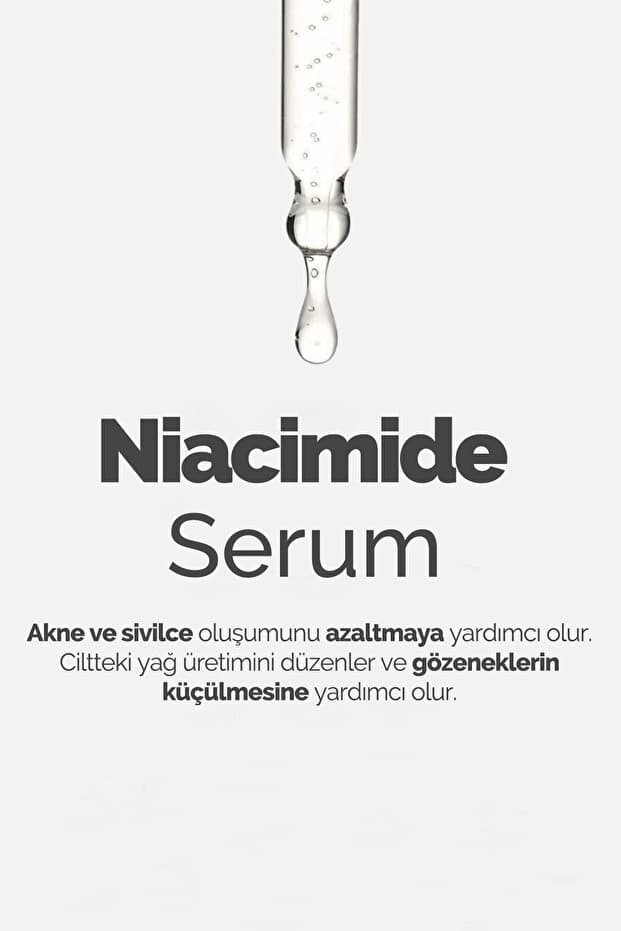 Akne Sivilce ve Siyah Nokta Karşıtı Niacinamide Serum 30 ML