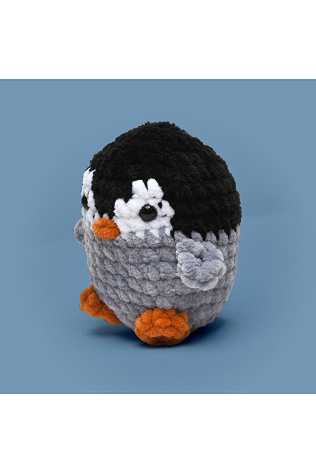 Penguen Amigurumi Tığ Kiti, Amigurumi Örgü Seti, Tığ Işi Amigurumi Örgü Oyuncak Seti