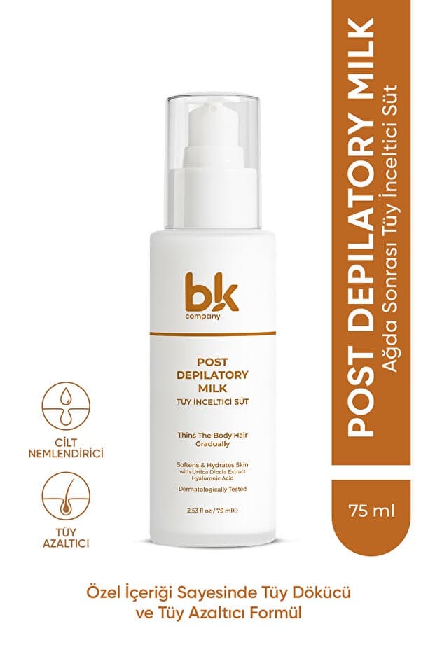 Tüy ve Nemlendirici Süt Isırgan Otu & Hyaluronik Asit Özlü Post Depilatory Milk 75 ml