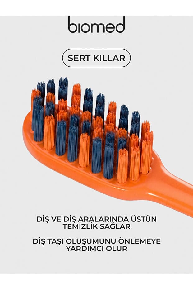 Mineral Hard Diş Fırçası Sert Kıllar Çay Kahve Sigara Içenler Için Plak Temizleyici Etki