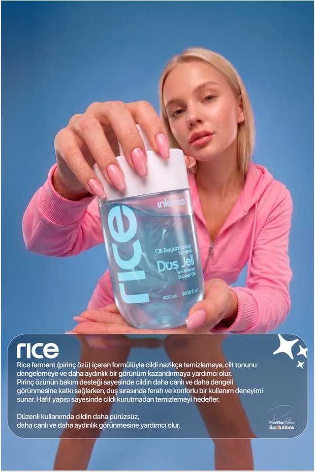 Rice Cilt Beyazlatmaya Yardımcı Duş Jeli
