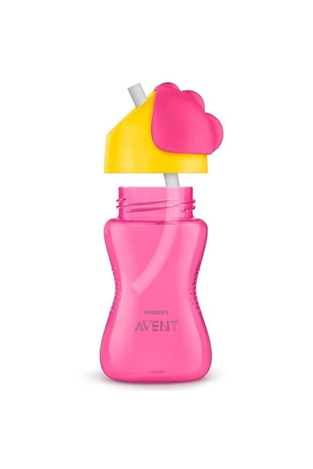 Pipetli Bardak 12 Ay+ 300 ml Pembe-Sarı, SCF798/02