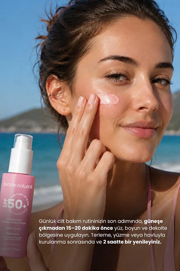 50 Spf+ Aydınlatıcı Pembe Güneş Koruyucu Krem 30 ml