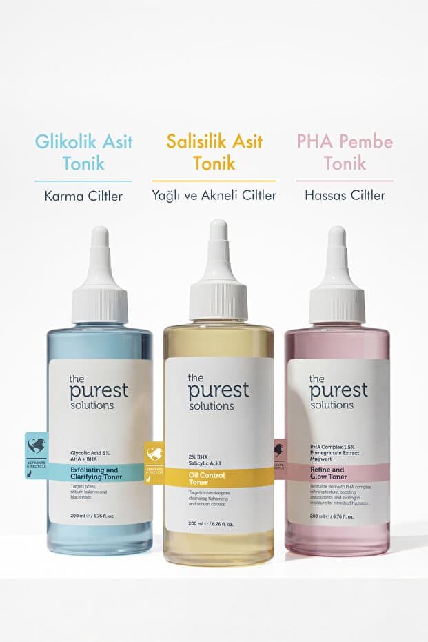 Yağlı Ve Karma Ciltler için ve Siyah Nokta Karşıtı Salisilik Asit Tonik 200 ml