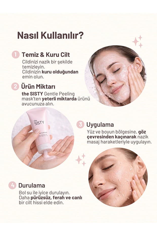 Asitsiz Peeling Maskesi – Ölü Deri Görünümüne Karşı 100 ml